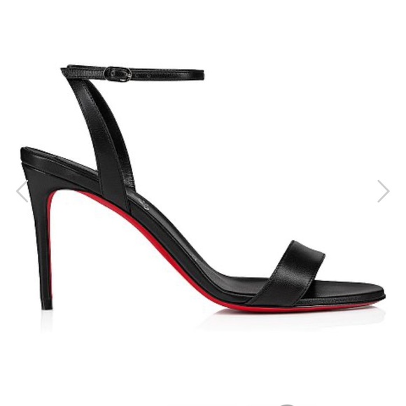 Christian Louboutin Loubigirl Black Ankle Strap Heels - Picture 2 of 12